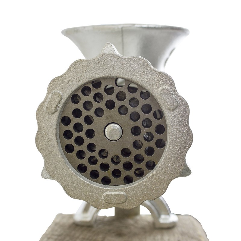 Chard HG-8, #8 Hand Grinder, Silver, Tin-Coated Cast Iron