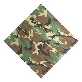 xsby Camouflage Army Camo Bandana, 12 Pack Multi-Purpose Cotton Cowboy Bandanas Headband for Men and Women Camouflage
