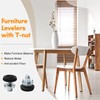 Yinpecly Furniture Leveler, 20 PCS M8 Threaded Adjustable, Metal and