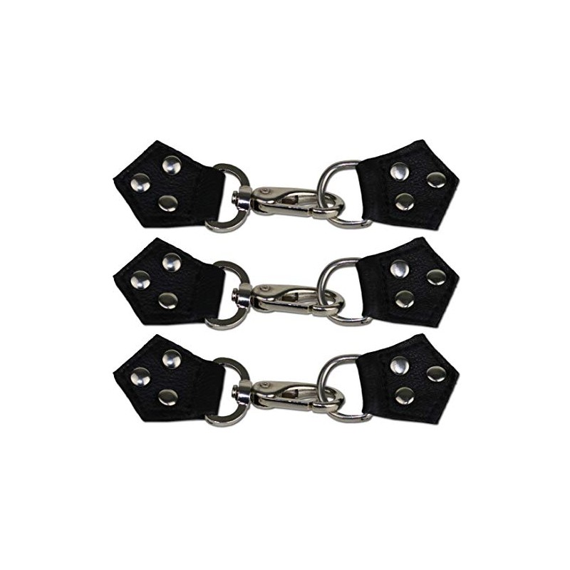 MDM Leather Vest Buckle Fastener for Retrofitting (Set of 3),