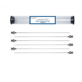 Rachel's Closeouts 6 Packs of 22 Gauge Needle 5 inch Stainless Steel Blunt Tip Needle Dispensing Needle Luer Lock Tips Needle -Industrial Needles for Ink Cartridges,Glue,Syringes,Woodworking