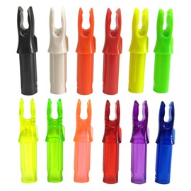 MILAEM 50pcs Archery Arrow Cams Arrows Cams Plastic Insert Arrow Tails for ID 6.2 mm Arrow Shaft (Yellow)