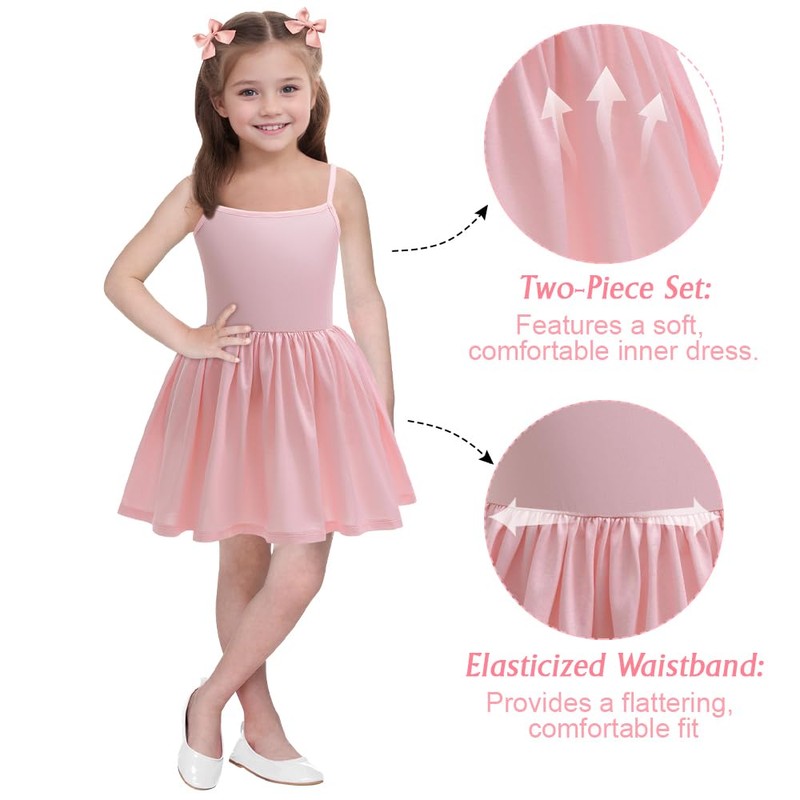 Btonai Pink Witch Costume for Girls Pink 2 Piece Pajamas