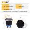 STARELO 19MM 3/4" Momentary Push Button Switch High Round 250V