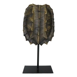Ebros Large Alligator Snapping Turtle Shell Sculpture On Metal Mount 20.5"H