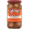 Sarsons Hot and Spicy Silverskin Onions 460g (1 Pack)