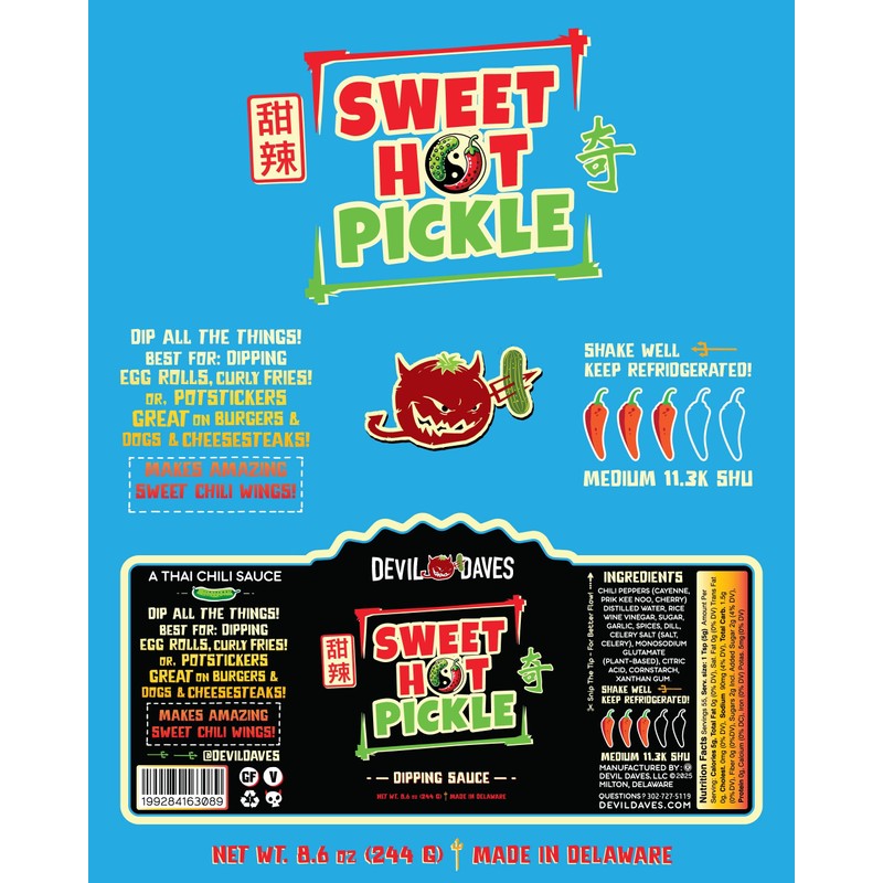 Sweet Hot Pickle | Devil Daves Thai Chili Sauce -