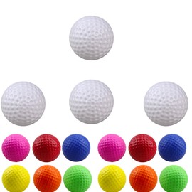 AHEJIOO Pack of 16 golf balls, golf ball, foam ball, mini golf balls, golf balls, golf balls, putting mat, foam ball, golf balls, colourful, golf training