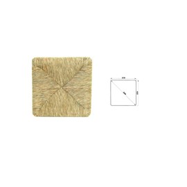 OKAFFAREFATTO MADDALONI Pisa Straw Seat Cover, Multi-Colour