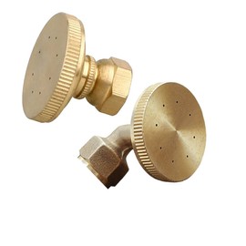 2 Pieces Brass Misting Nozzles, 8-Hole Adjustable Sprayer Nozzle Tips, Straight and Elebow High Pressure Spray Nozzle, Suitable for Replacing Backpack Sprayer Water Pump Orchard Garden Nozzle