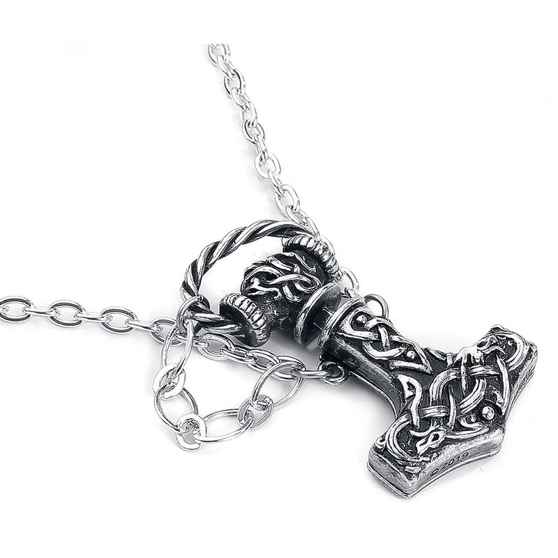 Alchemy Gothic Thor Dagger Necklace Silver-Coloured
