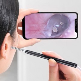 LED Endoscope Ear Pick Camera Ear Cleaning Tool Tweezer Blue