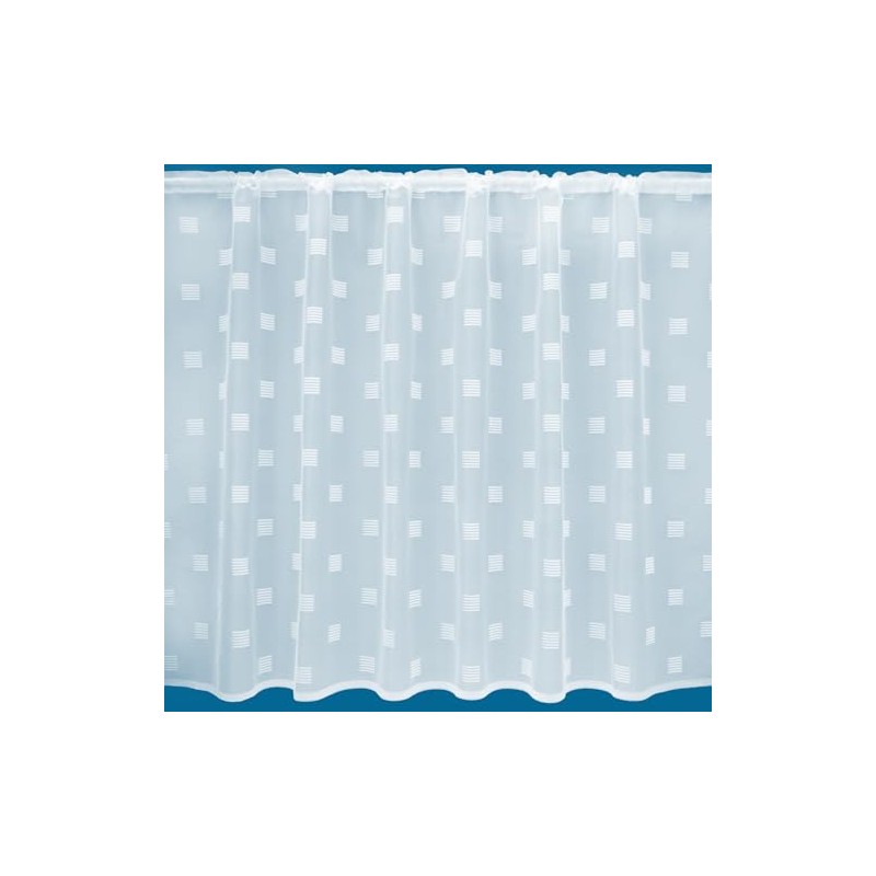 Piazza White Great Value Semi Plain Net Curtain Sold By
