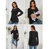 Liu & Qu 4 Pack Womens Nursing Tops Long Sleeve
