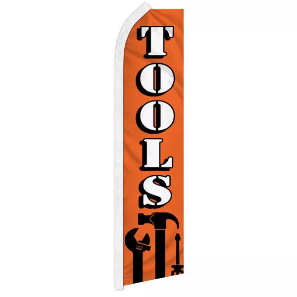 Unbranded Tools Advertising Swooper Feather Flag Hardware Store ORNG