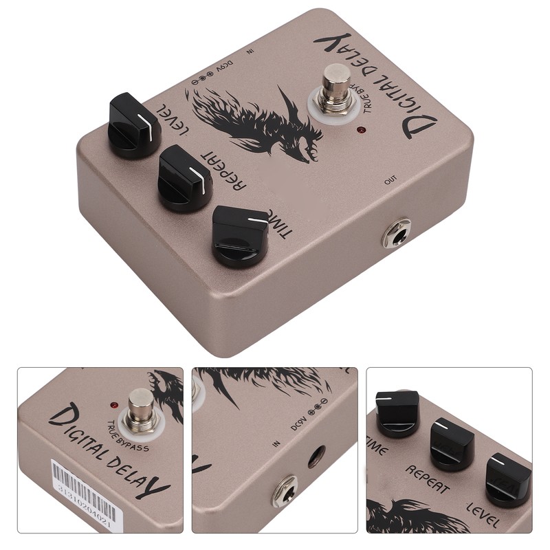 Digital Delay Effect Pedal Electric Guitar Pedals with True Bypass