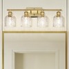 zeyu 27'' Modern Vanity Lights Over Mirror, 4-Light Brushed Gold