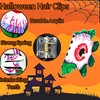 Halloween Spooky Hair Claw Clips with Creepy Evil Eye Monster