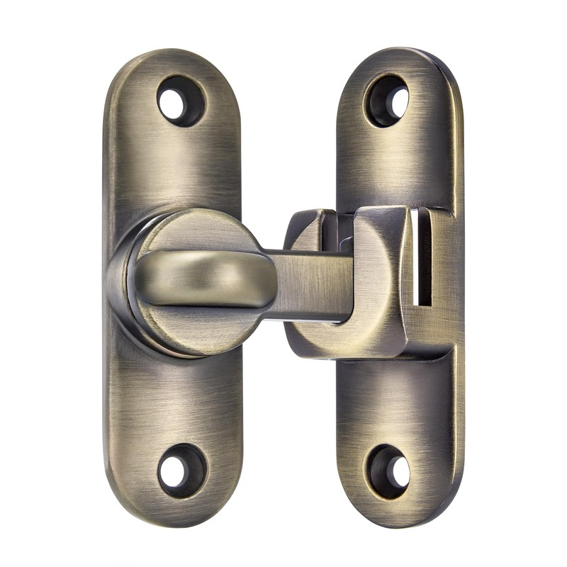 INIRET Bronze Barn Door Latches,90/180 Degree Gate Lock,Flip Gate Latches