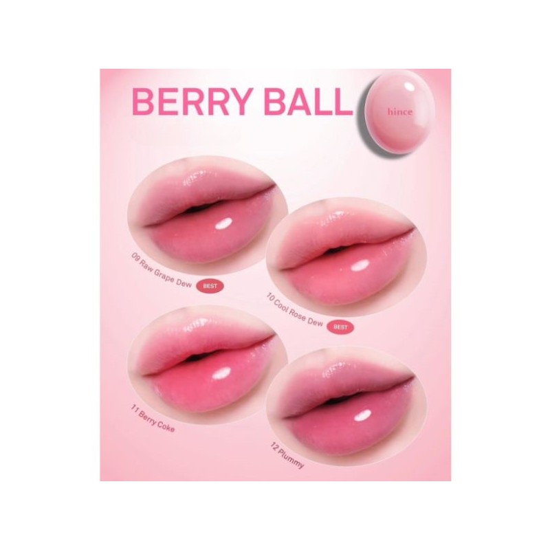 HINCE Raw Glow Dewy Ball 3.5g, Color:12 Plummy