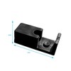 DDV for Shower Door Wall Jamb Bumper Guide Black Equipped