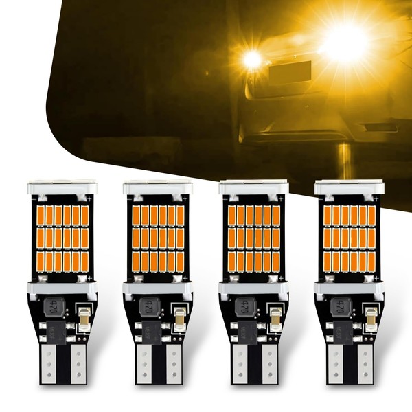 nodteem 4 PCS Car T15 Brake Light, 4014-45SMD High Brightness