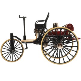 ibasenice Vintage Car Model Metal Models Vintage Decor Adult Arts and Crafts Bicycle Statue Tricycle Statue Retro Rickshaw Figurine Miniature Tricycle Model Desktop Tricycle Ornament Bike