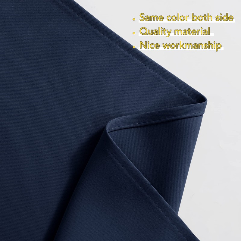NICETOWN Blackout Kitchen Window Curtains - Thick Tailored Scalloped Valance/Swags