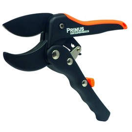 Garten Primus Secateurs, Rose Shears, Vine Shears, Women's Ratchet Shears, Black/Orange, 18 x 6.2 x 1.9 cm