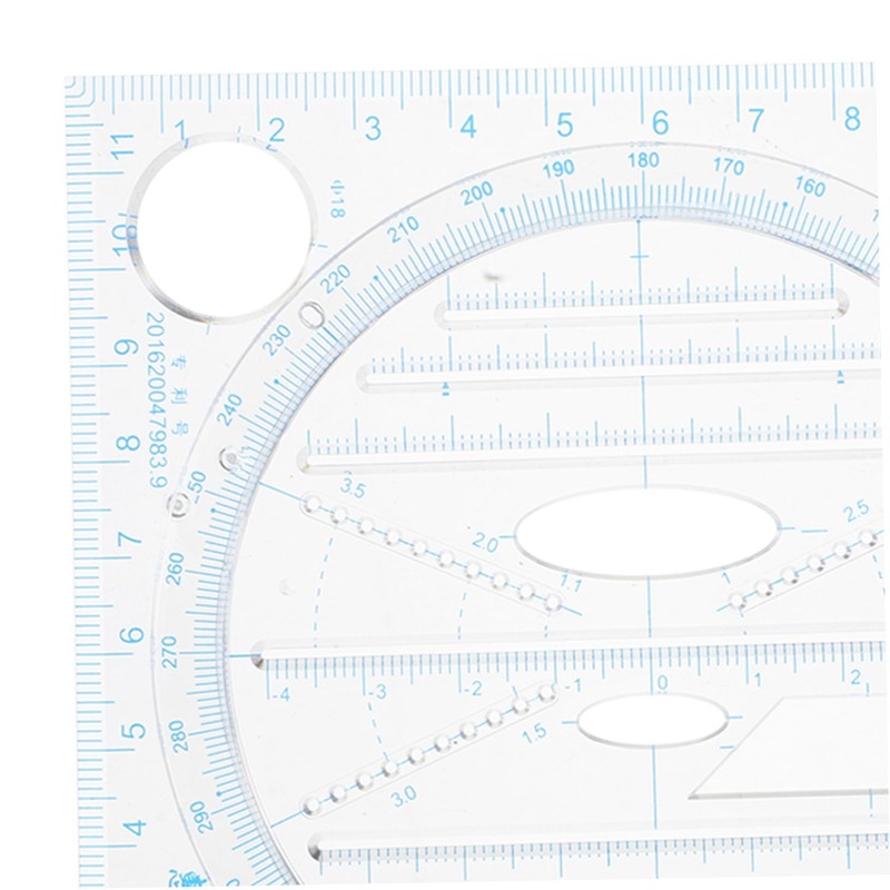 Gatuida Multi Functional Plastic Circle Stencil with Scale Markings Ergonomic