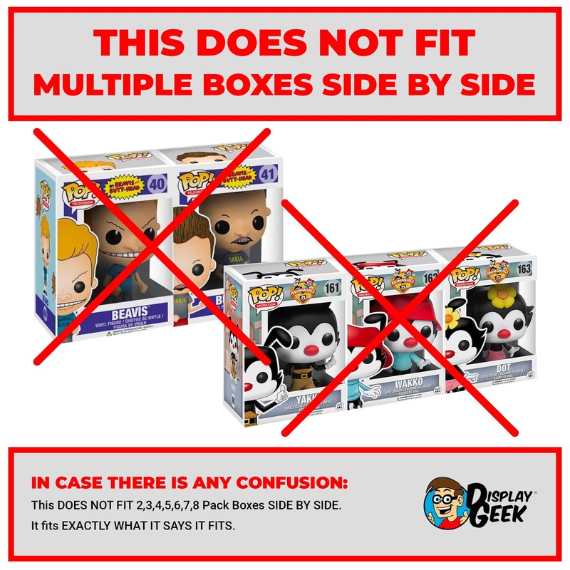 Display Geek, 1 x Plastic Pop Protector Only Compatible with