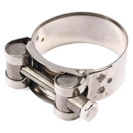 Stainless Steel Exhaust Band Clamp, 48-51mm, Motorcycle and Automotive Replacement Part