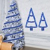 Tinsel Christmas Tree, Blue & White, 4 x 3 m