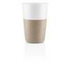 Eva Solo | 2 Cafe Latte tumblers Pearl beige |Silicone-coated