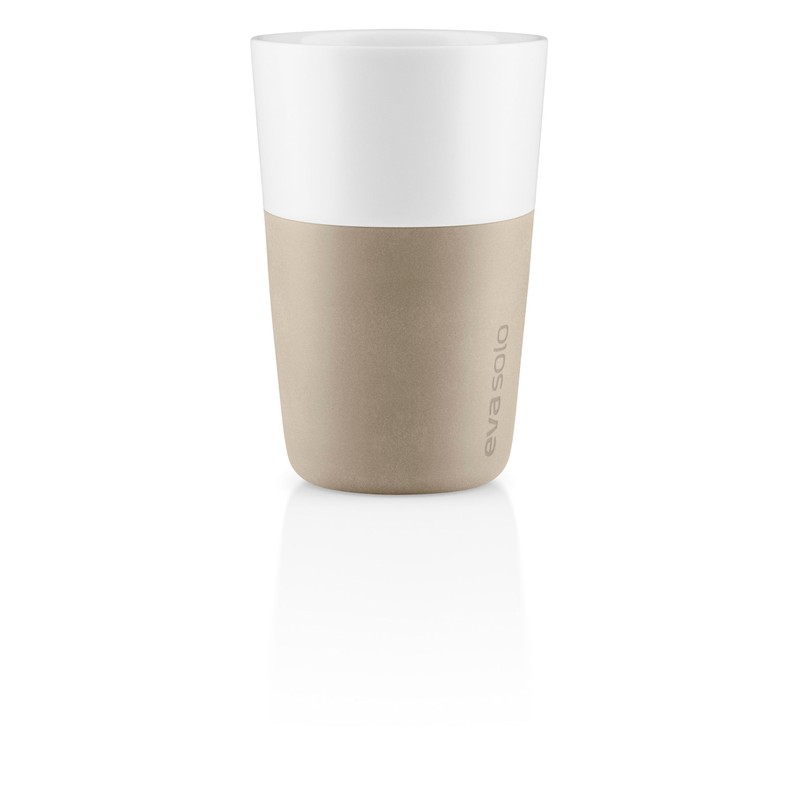 Eva Solo | 2 Cafe Latte tumblers Pearl beige |Silicone-coated