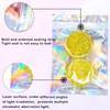 100 pcs Resealable Holographic Self Sealing Bags with Zip 4x6inch