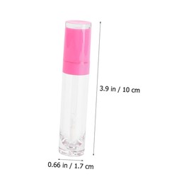 FRCOLOR 5pcs Lip Gloss Containers Durable Refillable Lip Glaze Tubes Lightweight Travel Makeup Bottles for Daily Use and Shopping Practical for Go Glamour