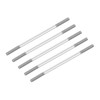 METALLIXITY Double Threaded Stud Bolt Rod Bolt M4 Screw 80mm