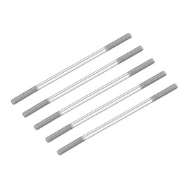 METALLIXITY Double Threaded Stud Bolt Rod Bolt M4 Screw 80mm Length 5pcs 304 Stainless Steel Home Repair