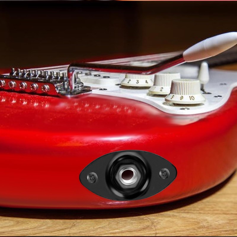 Guitar Input Jack 1/4" Oval Guitar Jack 6.35mm Input Jack