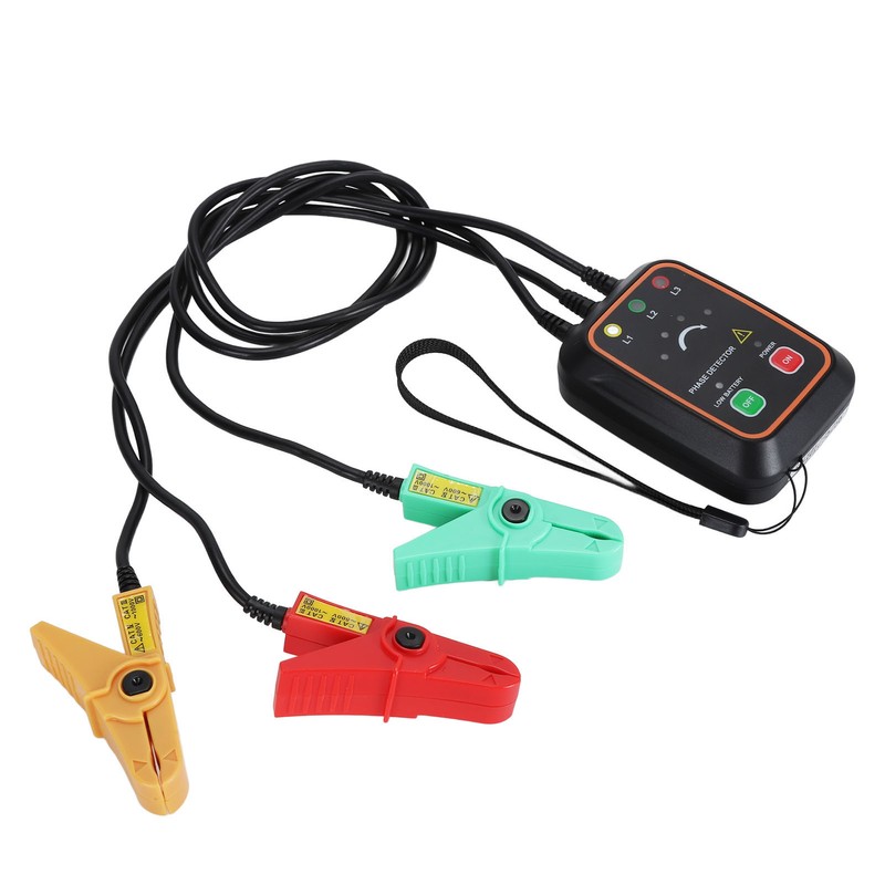 Phase Sequence Detector Non Contact Tester 3PH AC Meter Monitor