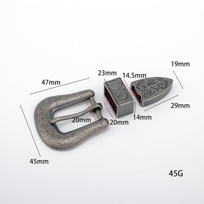 kokungkuan Men's Arabesque Ranger Buckle for Belt, Width 1.0 -