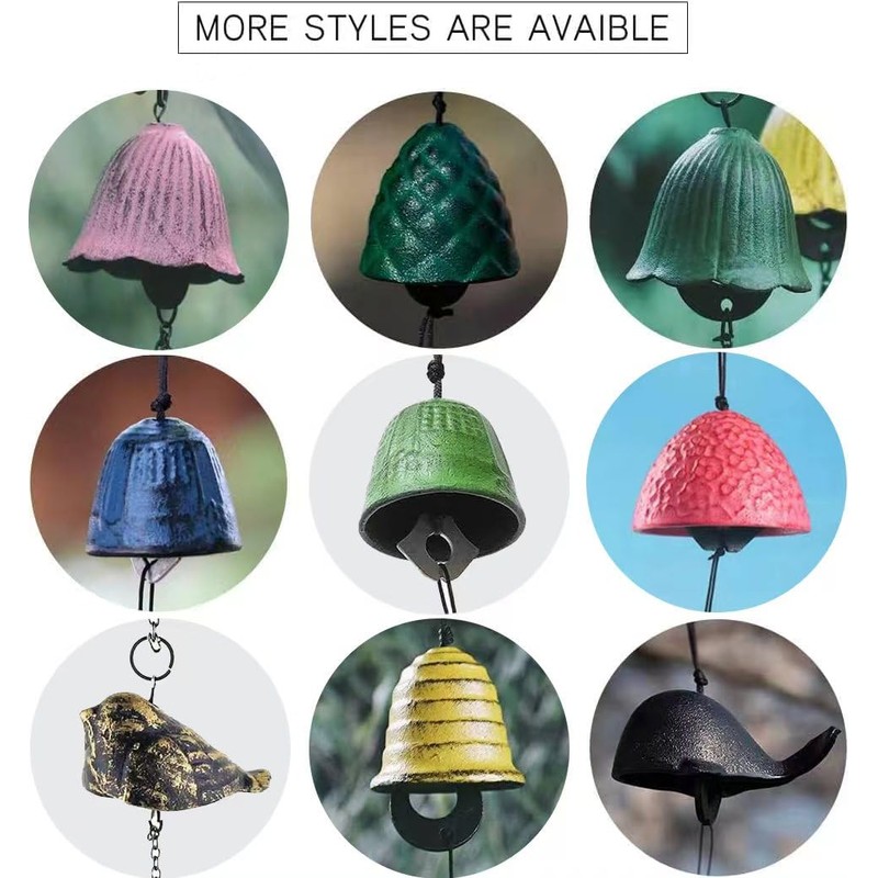 Campanillas de viento japonesas (hoja verde)