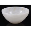 Harmonize Natural Snow Quartz Stone Bowl Hand Carved Crystal Reiki