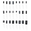 500pcs Electrolytic Capacitors Assortment Kit 24 Values 0.1UF-1000UF Aluminum Capacitors