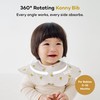 Konny Baby Bib Set, 360° Rolling Bib, Absorbent, Quick Drying,