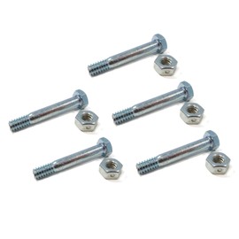 Rollers, Belts, Bearings, Pulleys and Much More- Replacement for (Pack of 5) Shear Pin Bolt & Nut for John Deere Snowblower PC2569, PC2570 24"