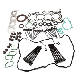 MTOSYSARI Engine Head Gasket Set W/Bolts and Engine Intake W/Exhaust Valve Kit Replacement for 2011-2016 Hyundai Forte Elantra Soul 1.8 2.0L HSHY23 222112G000 2221225002