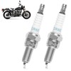 2PC CR8E Spark Plug Replacement, Motorcycle Engine Spark Plug with
