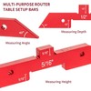 Ssumght Router Table Setup Bars,14pcs Aluminum Precision Setup Blocks Height